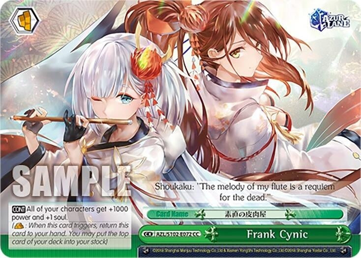 Image for Frank Cynic (Azur Lane) (AZL/S102-E072 CC) - Weiss Schwarz