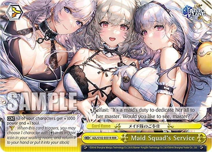 Image for Maid Squad's Service (RRR) (Azur Lane) (AZL/S102-E031R RRR) - Weiss Schwarz