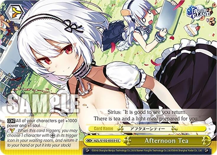 Image for Afternoon Tea (Azur Lane) (AZL/S102-E033 CC) - Weiss Schwarz