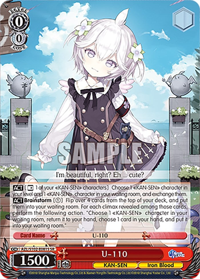 Image for U-110 (SR) (Azur Lane) (AZL/S102-E081S SR) - Weiss Schwarz