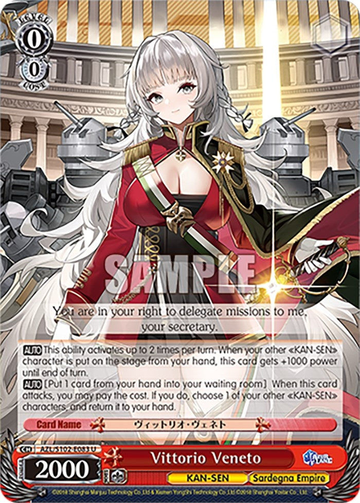 Image for Vittorio Veneto (Azur Lane) (AZL/S102-E083 U) - Weiss Schwarz