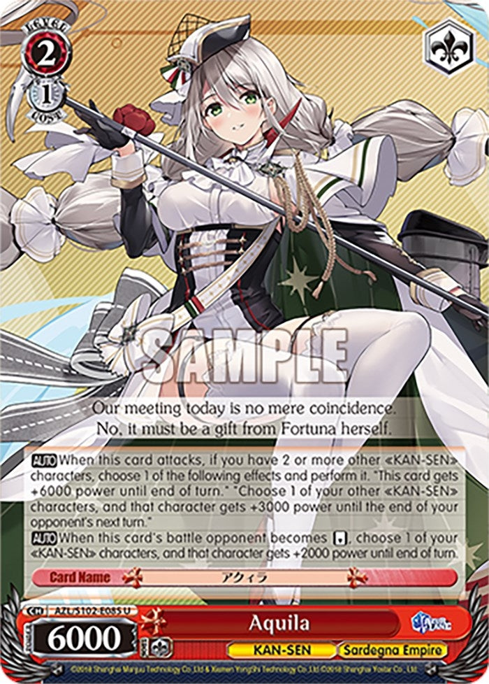 Image for Aquila (Azur Lane) (AZL/S102-E085 U) - Weiss Schwarz