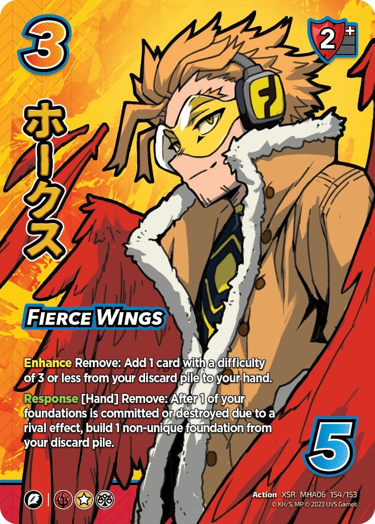 Image for Fierce Wings (XSR) (UniVersus: My Hero Academia: Jet Burn) (154/153) - UniVersus