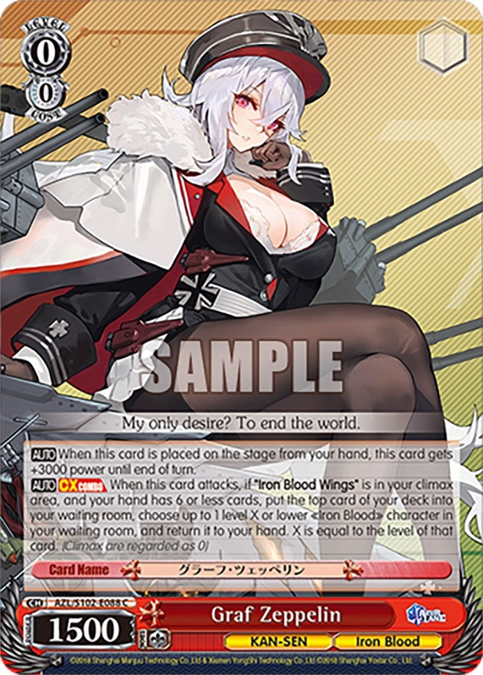 Image for Graf Zeppelin (Azur Lane) (AZL/S102-E088 C) - Weiss Schwarz