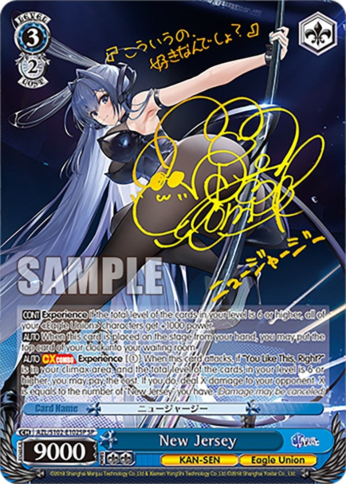 Image for New Jersey (SP) (Gold Signature) (Azur Lane) (AZL/S102-E102SP SP) - Weiss Schwarz