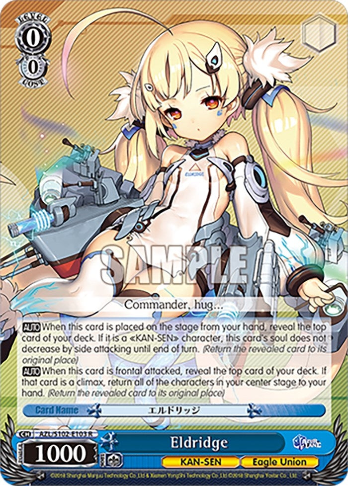 Image for Eldridge (Azur Lane) (AZL/S102-E103 R) - Weiss Schwarz