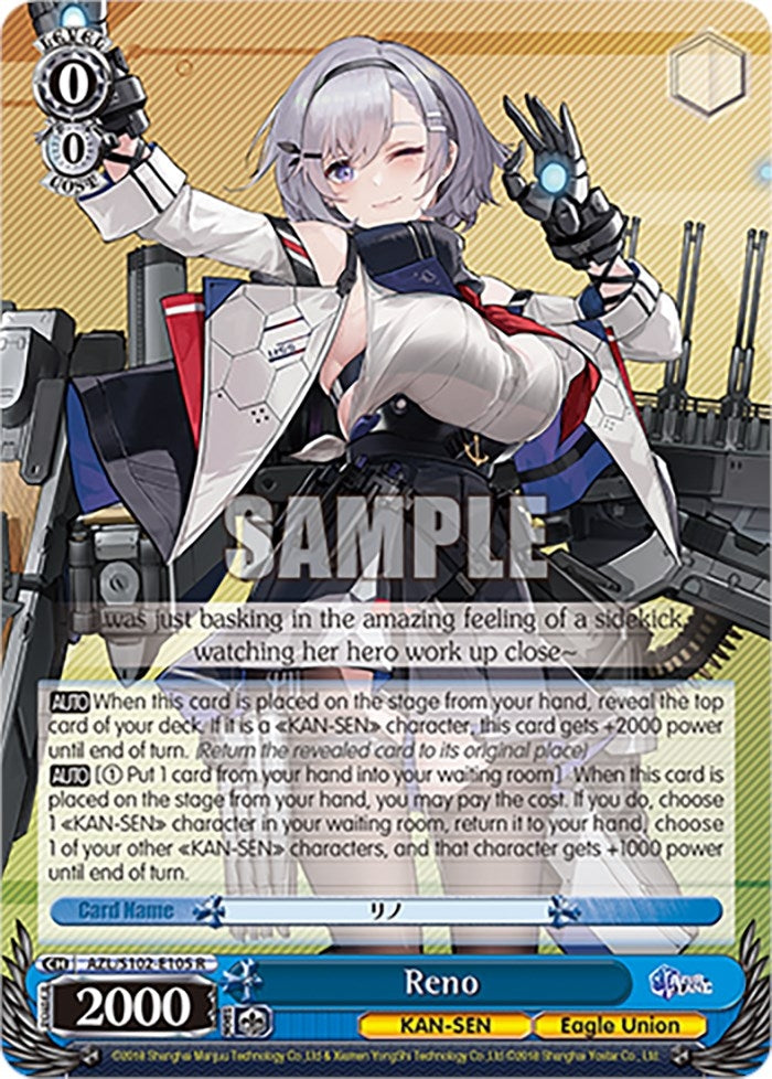 Image for Reno (Azur Lane) (AZL/S102-E105 R) - Weiss Schwarz