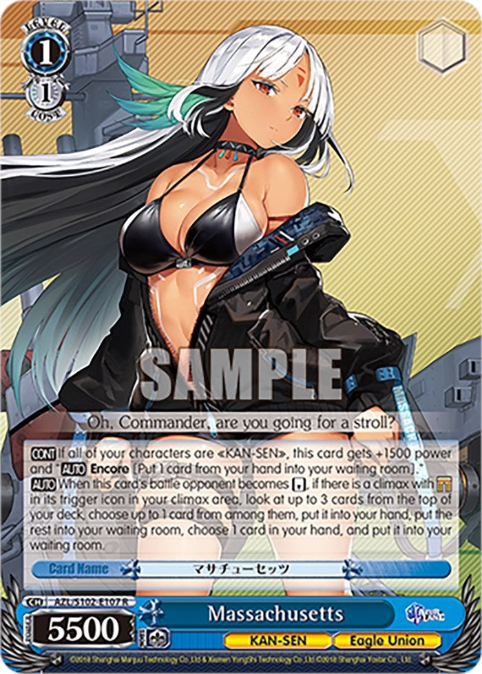 Image for Massachusetts (Azur Lane) (AZL/S102-E107 R) - Weiss Schwarz
