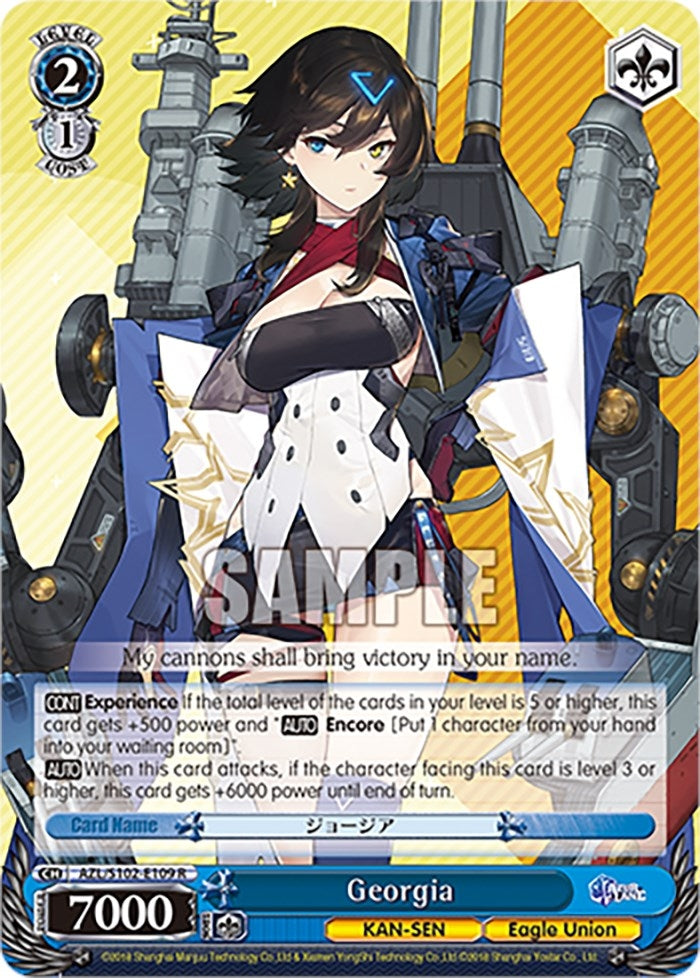 Image for Georgia (Azur Lane) (AZL/S102-E109 R) - Weiss Schwarz