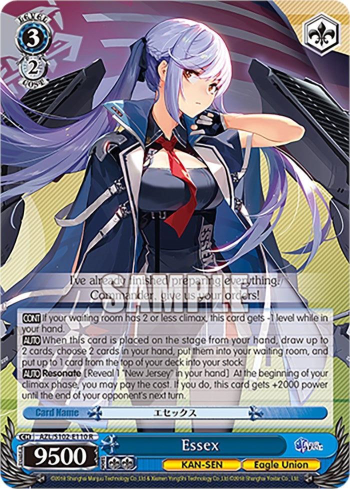Image for Essex (Azur Lane) (AZL/S102-E110 R) - Weiss Schwarz