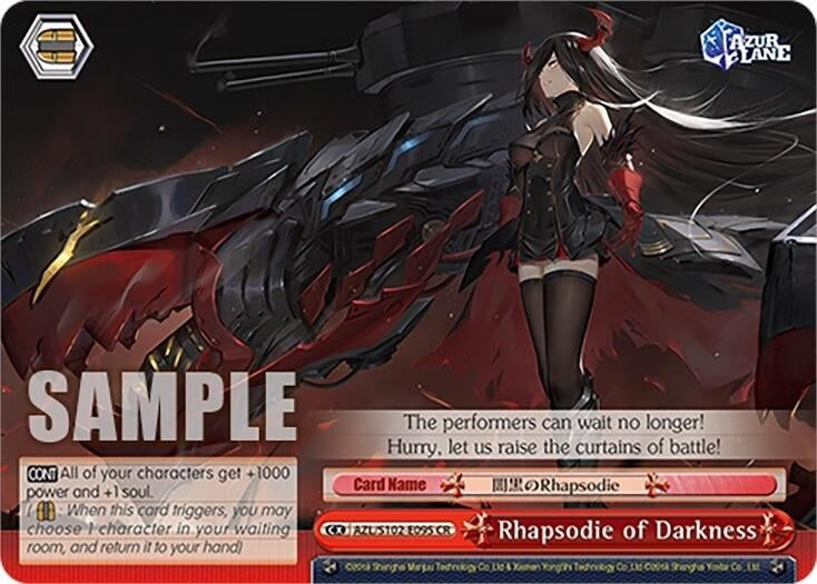 Image for Rhapsodie of Darkness (Azur Lane) (AZL/S102-E095 CR) - Weiss Schwarz