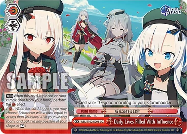 Image for Daily Lives Filled With Influence (Azur Lane) (AZL/S102-E096 CC) - Weiss Schwarz