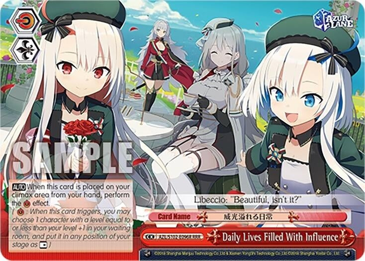 Image for Daily Lives Filled With Influence (RRR) (Azur Lane) (AZL/S102-E096R RRR) - Weiss Schwarz