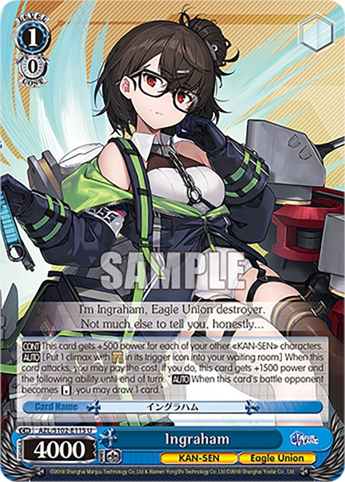 Image for Ingraham (Azur Lane) (AZL/S102-E115 U) - Weiss Schwarz