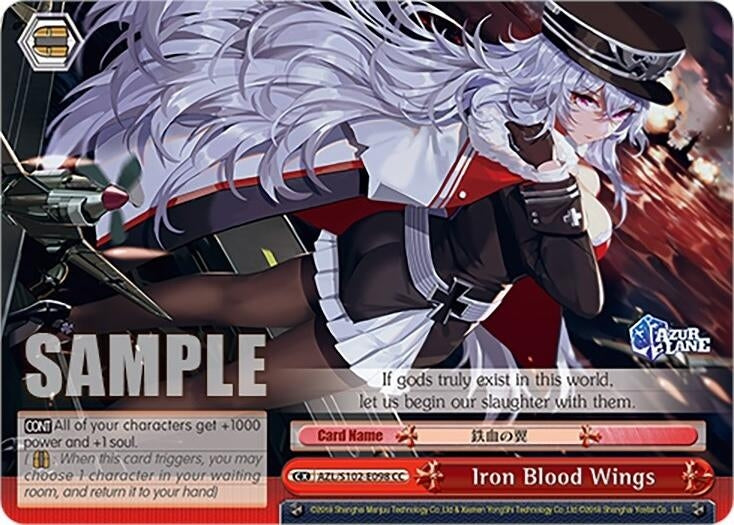 Image for Iron Blood Wings (Azur Lane) (AZL/S102-E098 CC) - Weiss Schwarz