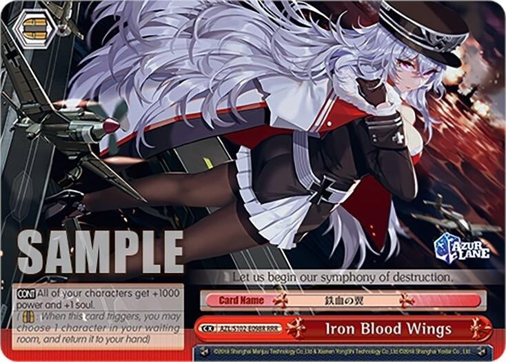 Image for Iron Blood Wings (RRR) (Azur Lane) (AZL/S102-E098R RRR) - Weiss Schwarz