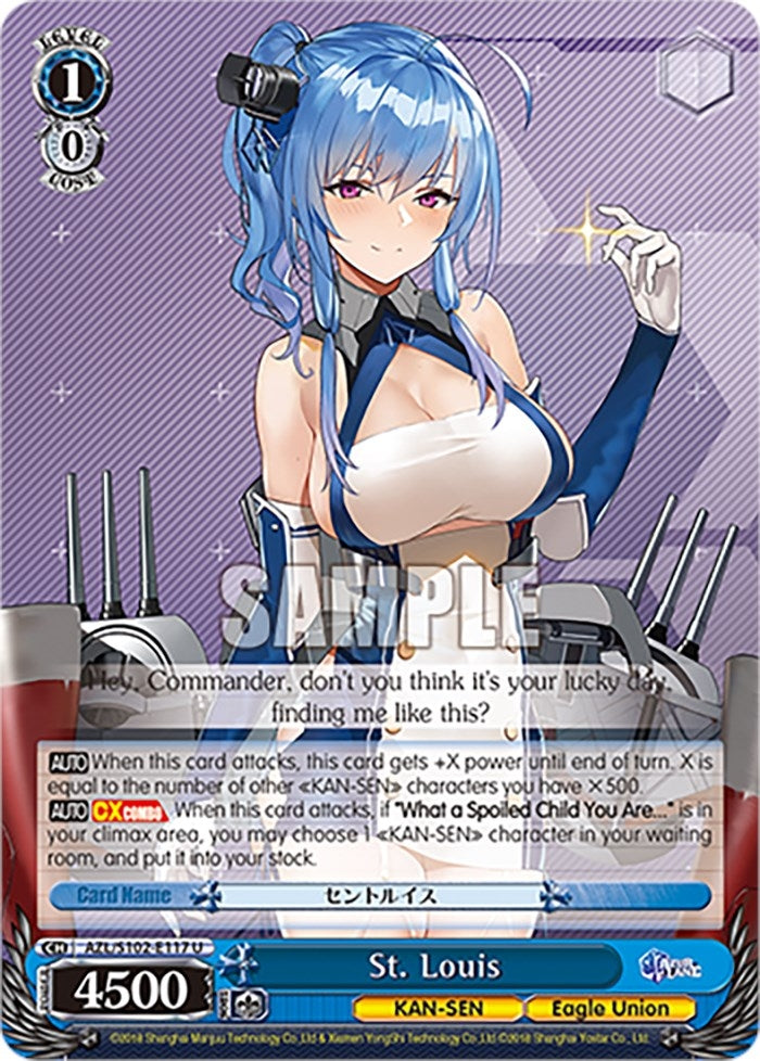 Image for St. Louis (Azur Lane) (AZL/S102-E117 U) - Weiss Schwarz