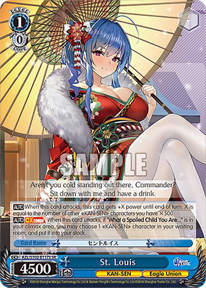 Image for St. Louis (SR) (Azur Lane) (AZL/S102-E117S SR) - Weiss Schwarz