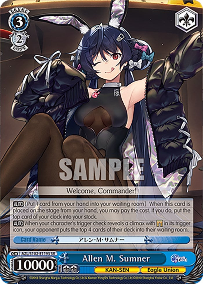 Image for Allen M. Sumner (SR) (Azur Lane) (AZL/S102-E119S SR) - Weiss Schwarz