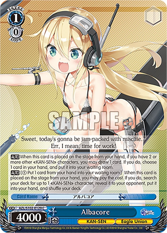 Image for Albacore (Azur Lane) (AZL/S102-E129 C) - Weiss Schwarz