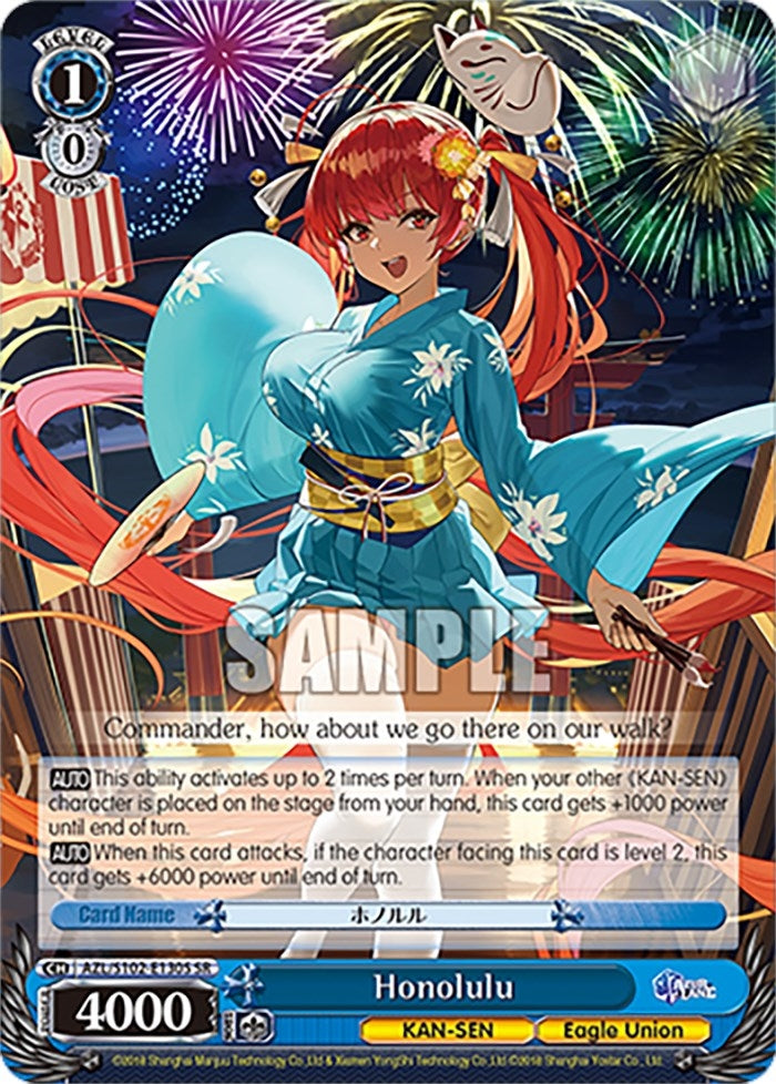Image for Honolulu (SR) (Azur Lane) (AZL/S102-E130S SR) - Weiss Schwarz