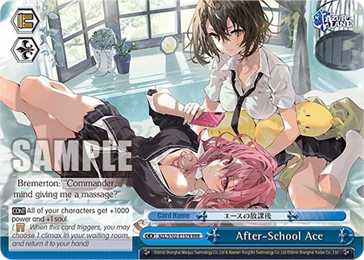 Image for After-School Ace (RRR) (Azur Lane) (AZL/S102-E137R RRR) - Weiss Schwarz