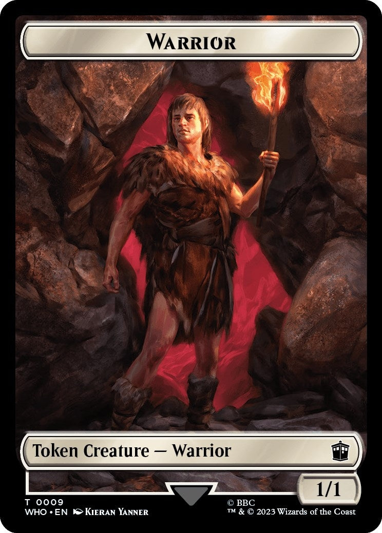 Image for Warrior // Beast Double-Sided Token (Universes Beyond: Doctor Who) (9 // 17) - Magic: The Gathering