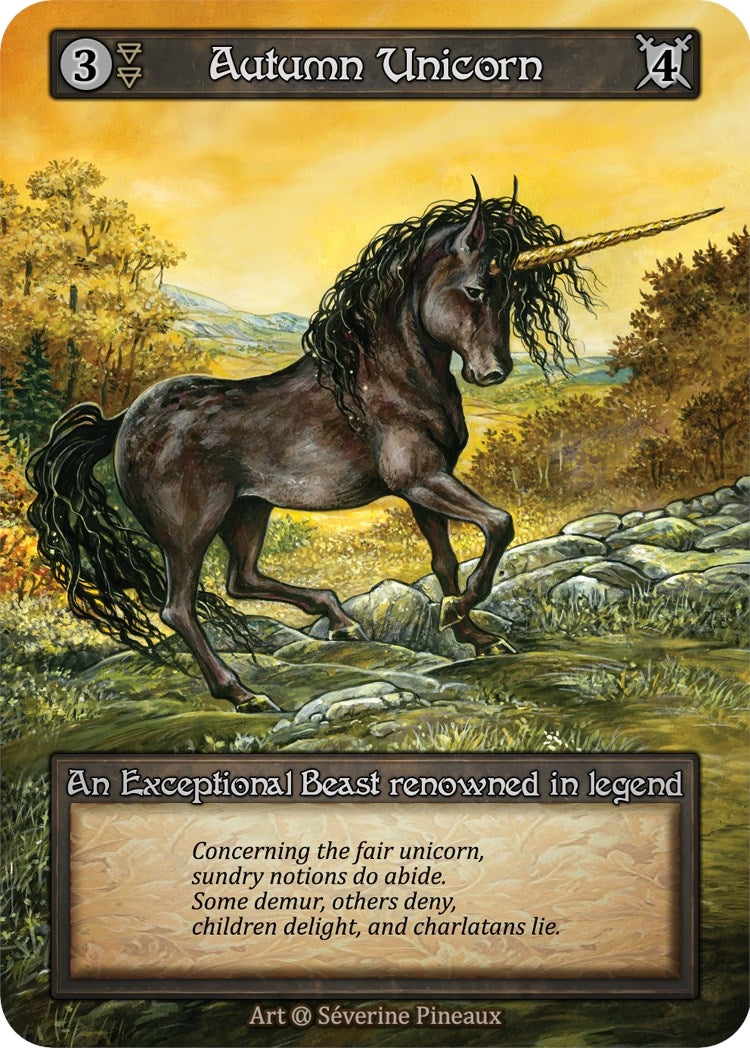 Image for Autumn Unicorn (Alpha) - Sorcery: Contested Realm