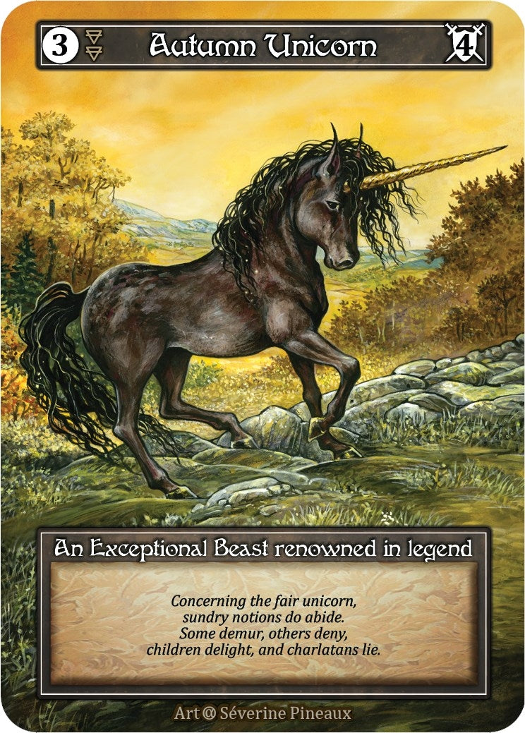 Image for Autumn Unicorn (Foil) (Alpha) - Sorcery: Contested Realm