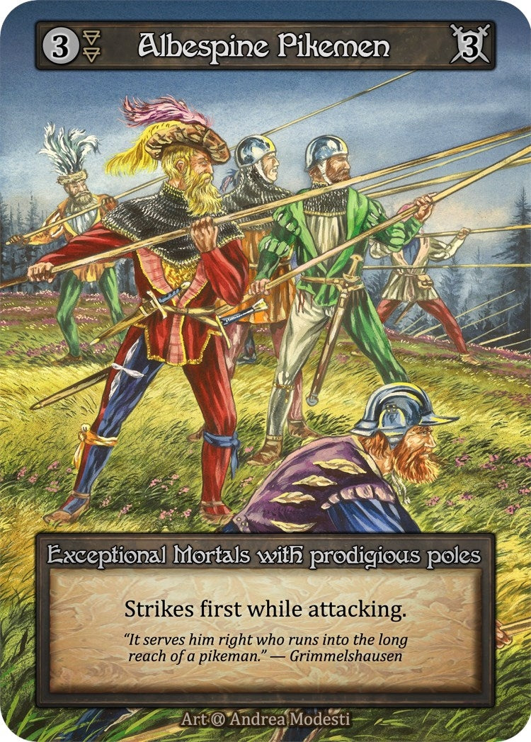 Image for Albespine Pikemen (Alpha) - Sorcery: Contested Realm