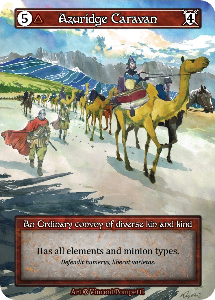 Image for Azuridge Caravan (Foil) (Alpha) - Sorcery: Contested Realm