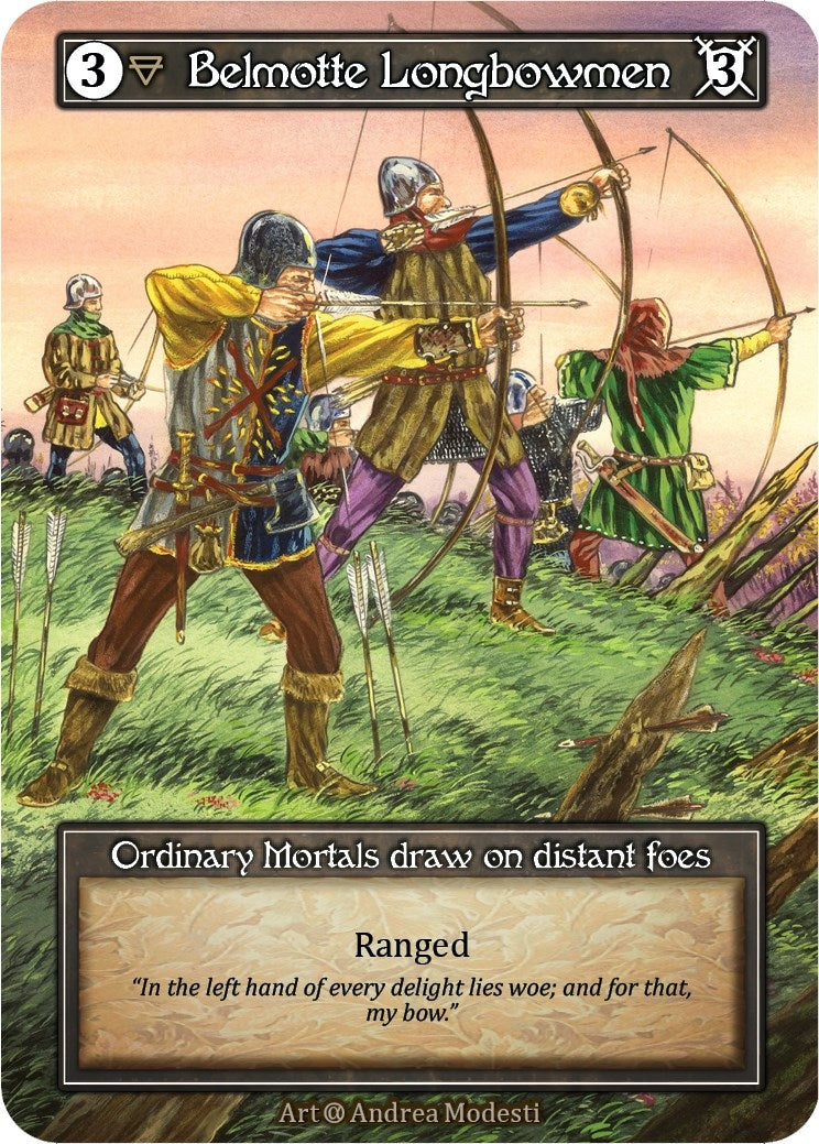 Image for Belmotte Longbowmen (Foil) (Alpha) - Sorcery: Contested Realm