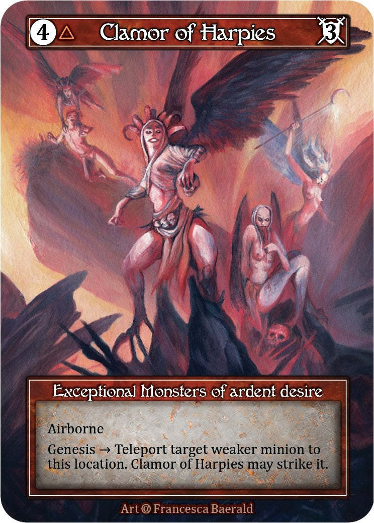 Image for Clamor of Harpies (Foil) (Alpha) - Sorcery: Contested Realm