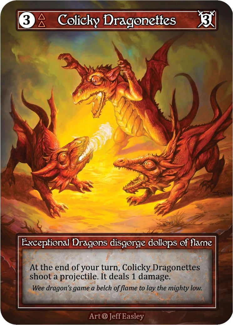 Image for Colicky Dragonettes (Foil) (Alpha) - Sorcery: Contested Realm