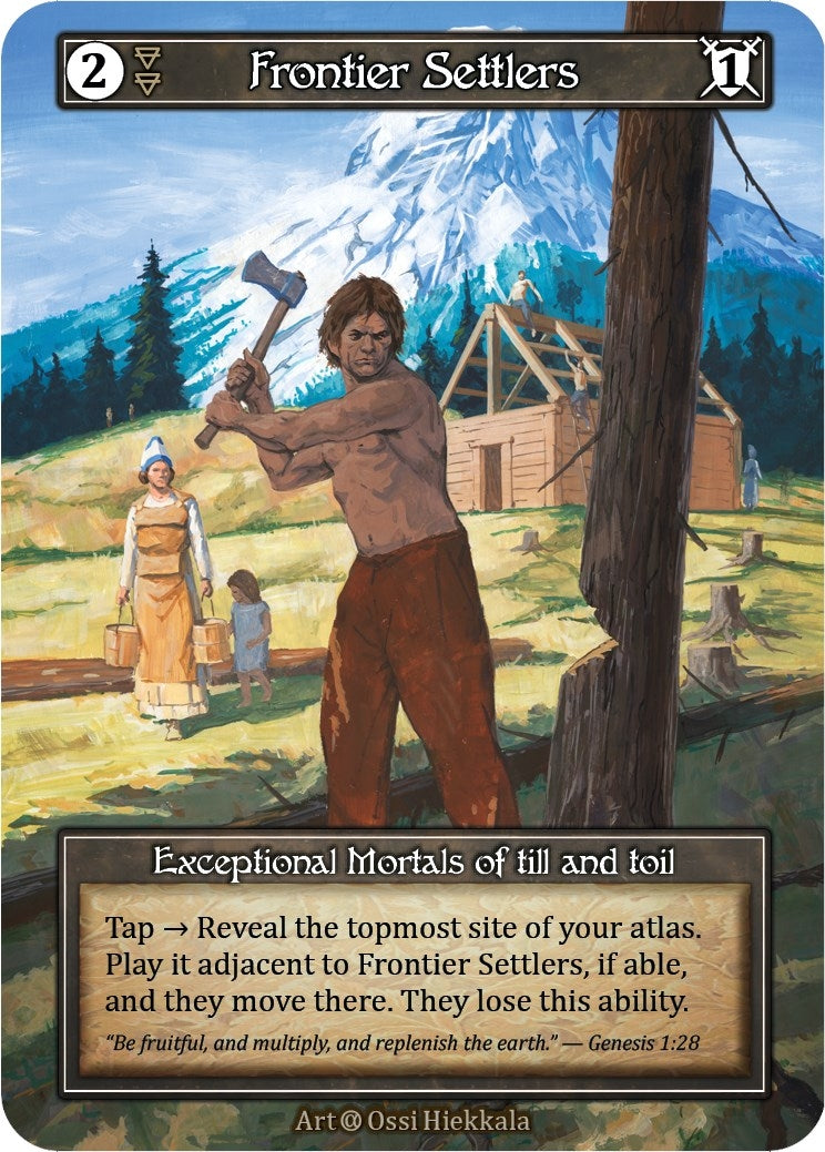 Image for Frontier Settlers (Foil) (Alpha) - Sorcery: Contested Realm