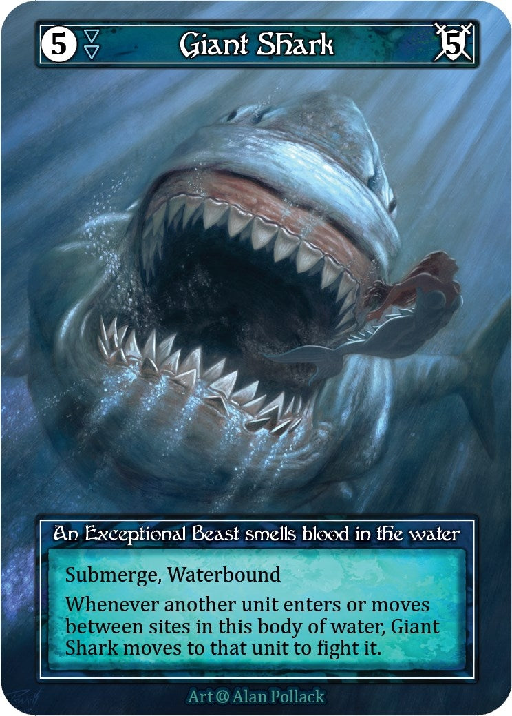 Image for Giant Shark (Foil) (Alpha) - Sorcery: Contested Realm
