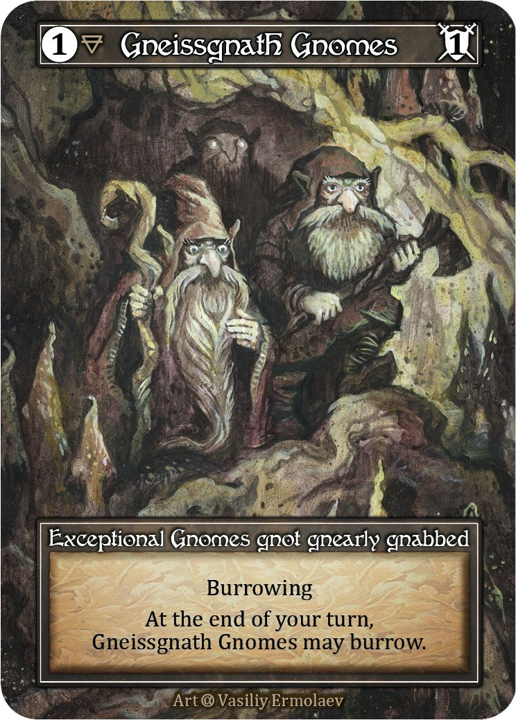 Image for Gneissgnath Gnomes (Foil) (Alpha) - Sorcery: Contested Realm