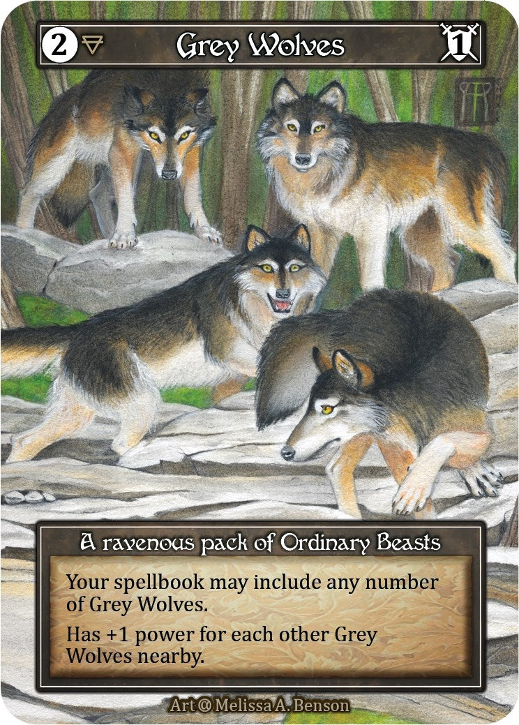 Image for Grey Wolves (Foil) (Alpha) - Sorcery: Contested Realm