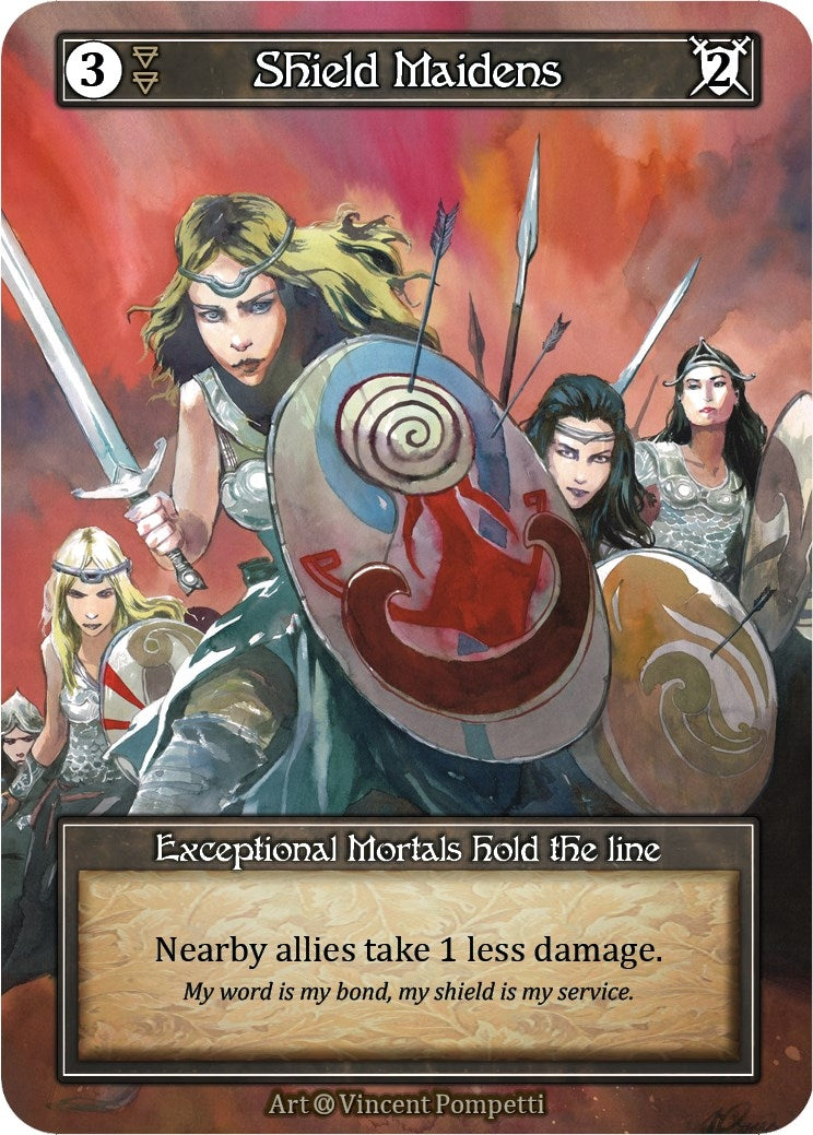 Image for Shield Maidens (Foil) (Alpha) - Sorcery: Contested Realm