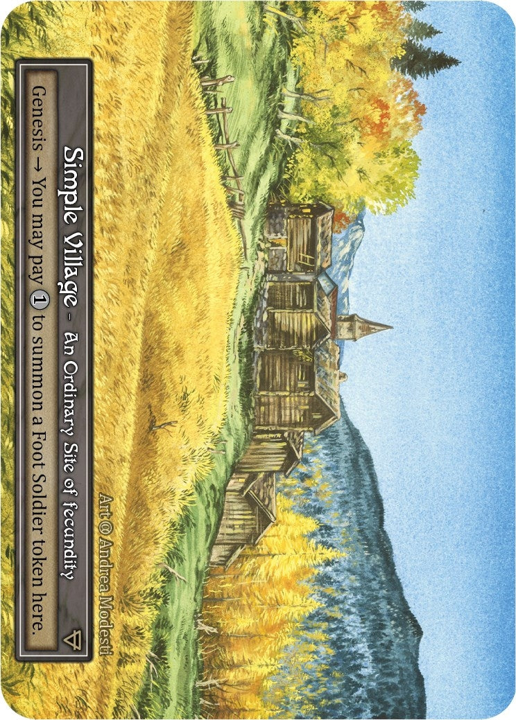 Image for Simple Village (Foil) (Alpha) - Sorcery: Contested Realm