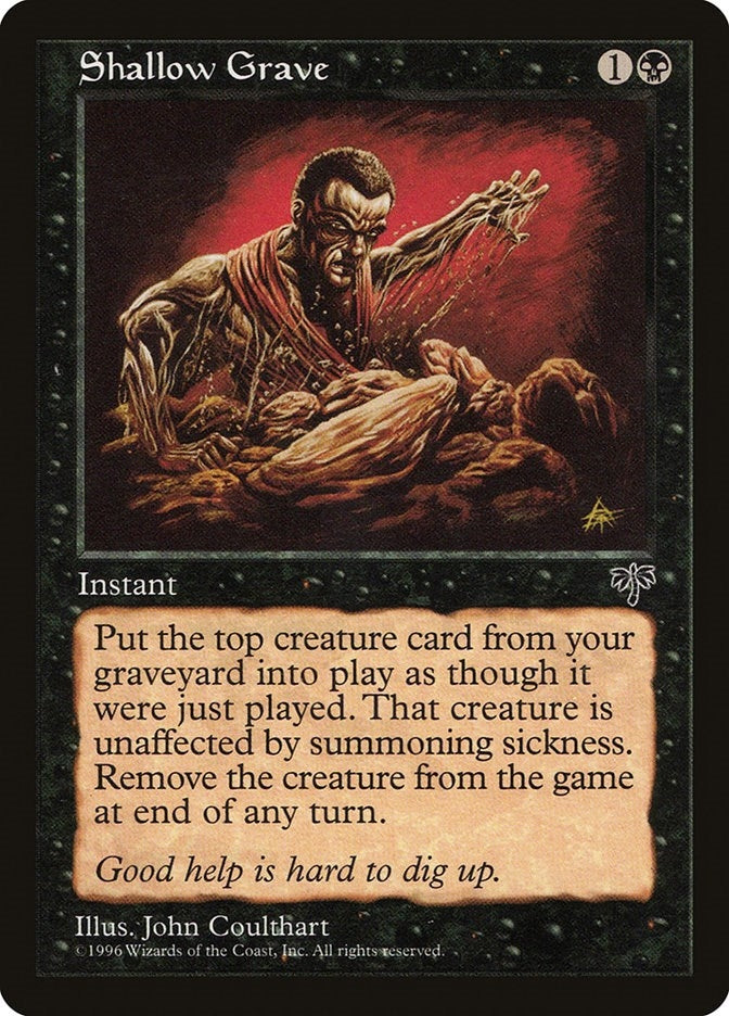 Image for Shallow Grave (Mirage) - Magic: The Gathering