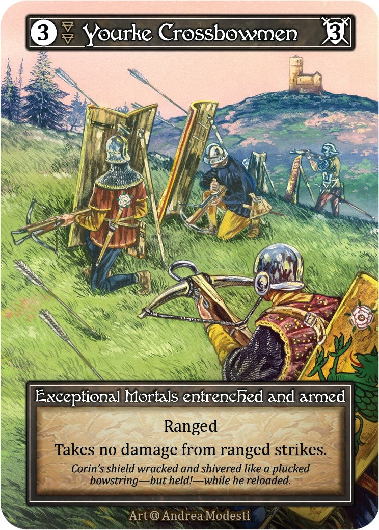 Image for Yourke Crossbowmen (Foil) (Alpha) - Sorcery: Contested Realm