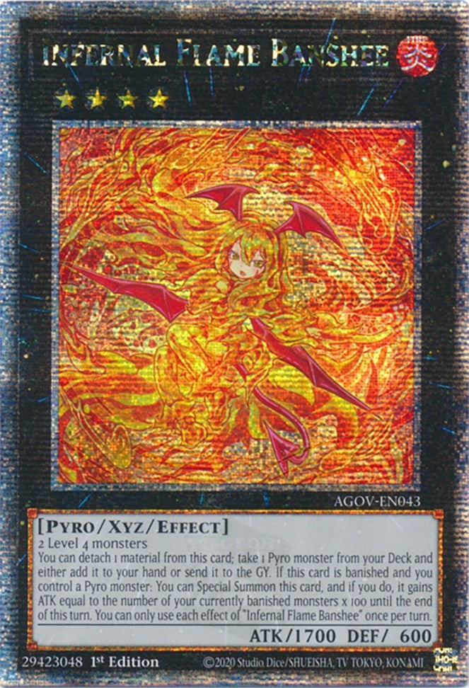 Image for Infernal Flame Banshee (Quarter Century Secret Rare) (Age of Overlord) (AGOV-EN043) - YuGiOh