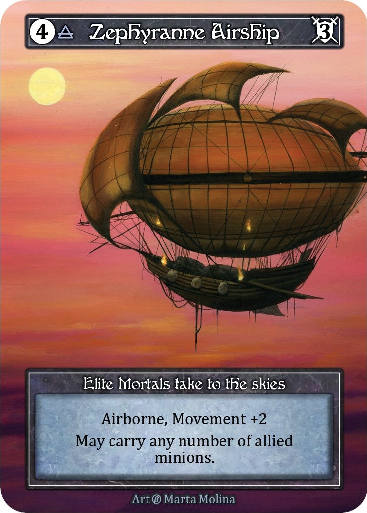 Image for Zephyranne Airship (Foil) (Beta) - Sorcery: Contested Realm