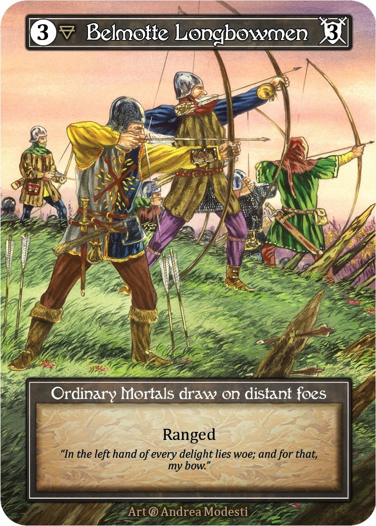 Image for Belmotte Longbowmen (Foil) (Beta) - Sorcery: Contested Realm