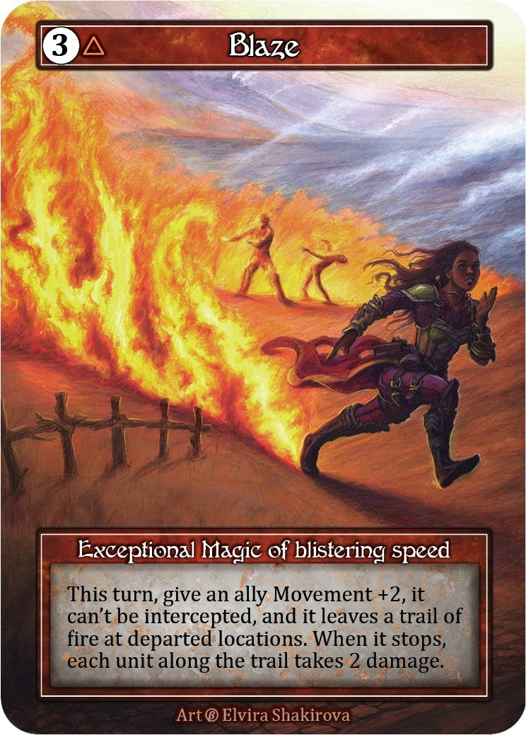 Image for Blaze (Foil) (Beta) - Sorcery: Contested Realm