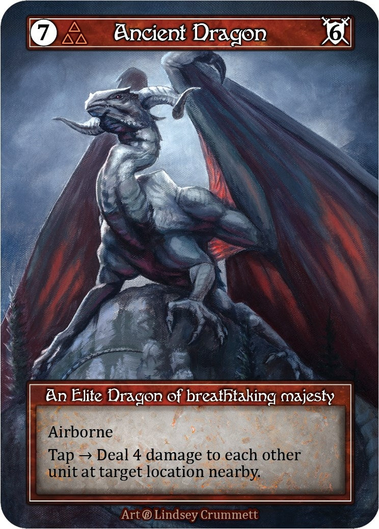 Image for Ancient Dragon (Foil) (Beta) - Sorcery: Contested Realm