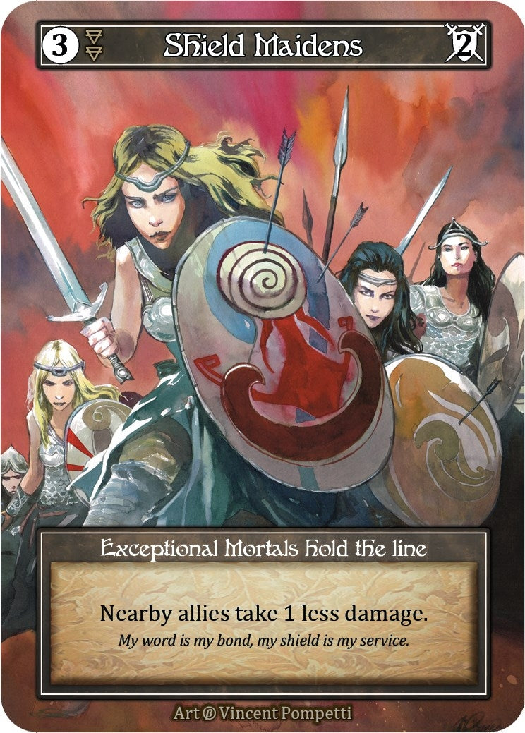 Image for Shield Maidens (Foil) (Beta) - Sorcery: Contested Realm
