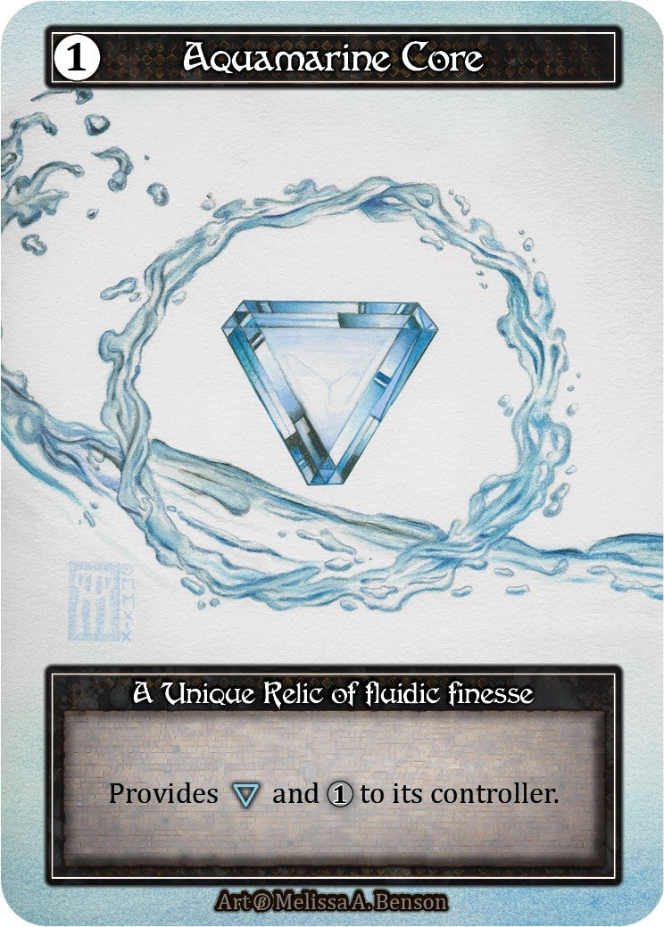 Image for Aquamarine Core (Foil) (Beta) - Sorcery: Contested Realm