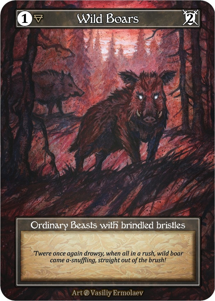 Image for Wild Boars (Foil) (Beta) - Sorcery: Contested Realm